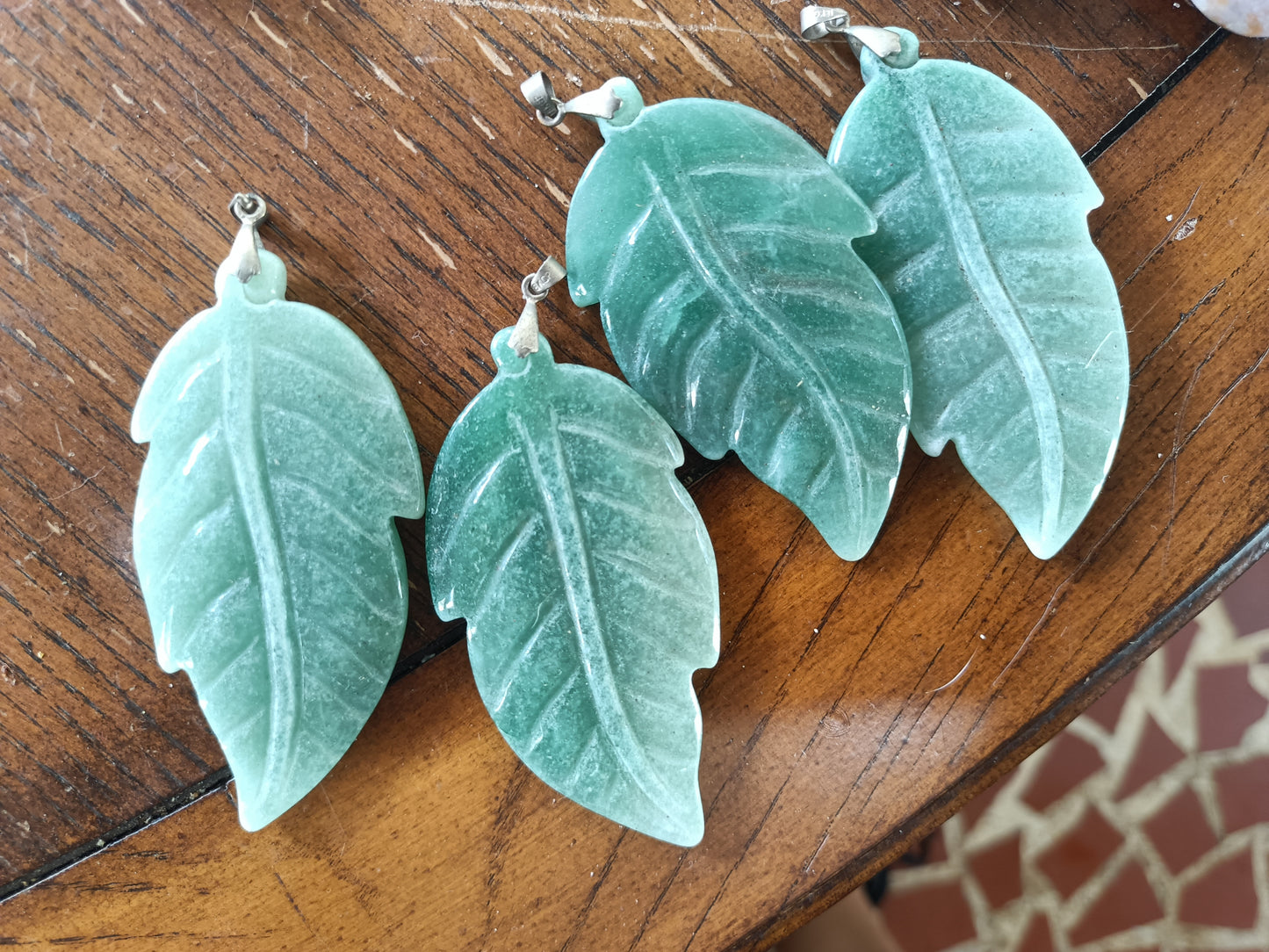 Green Adventurine Crystal Leaf