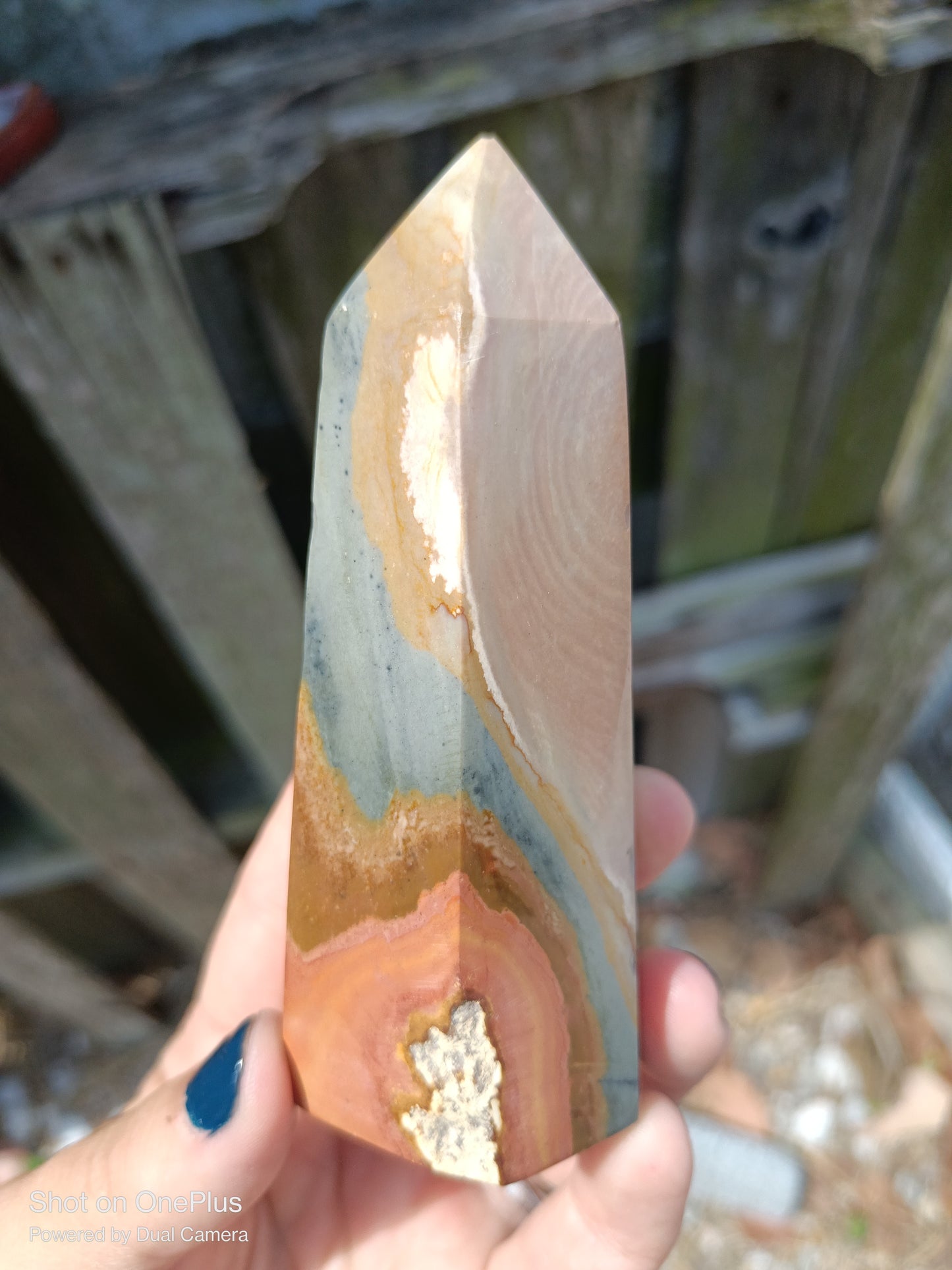 Pastel Jasper, Polychrome Jasper Stone Tower, Dessert Jasper Rock Polished specimen Crystal Point