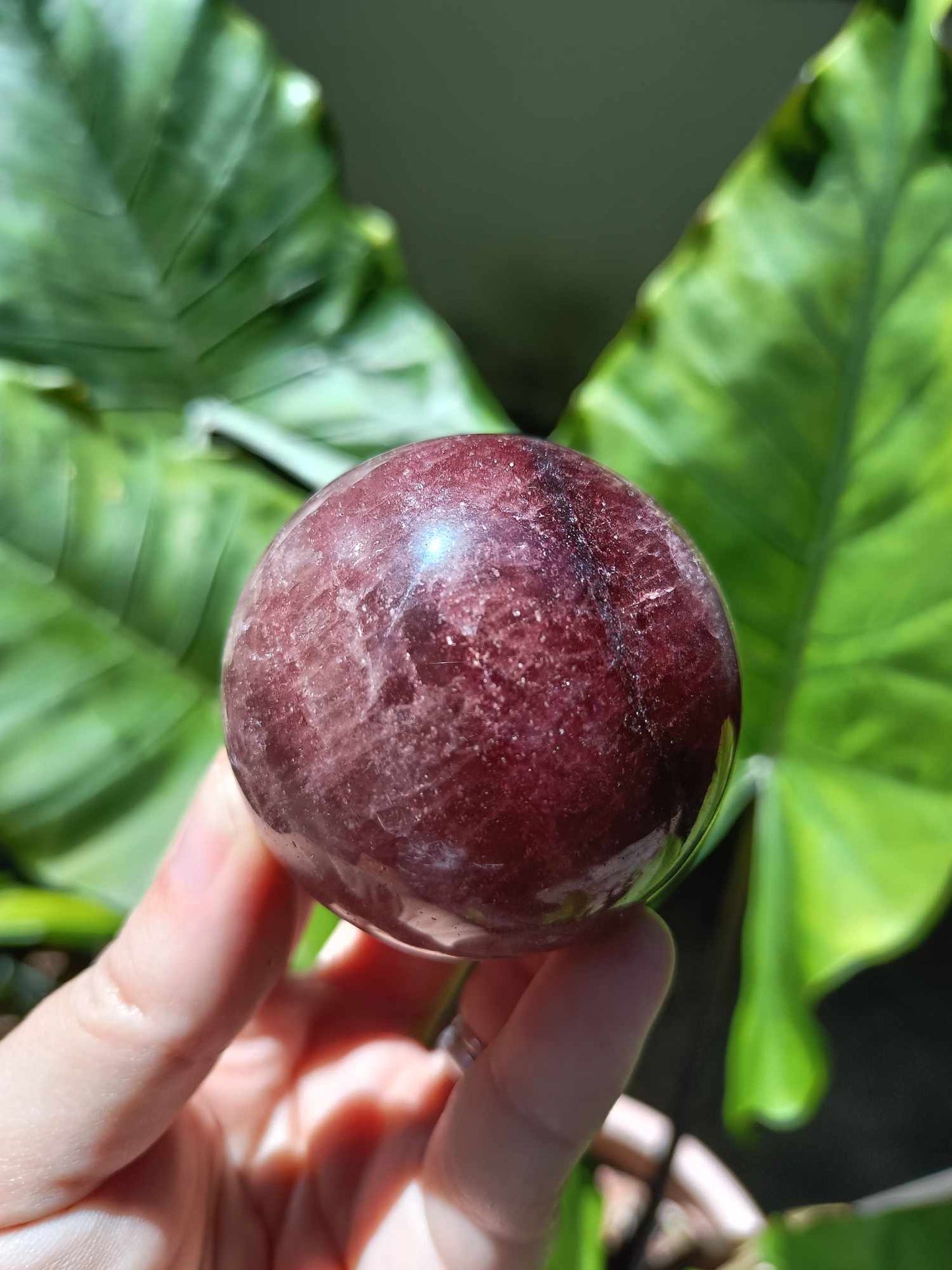 Strawberry Quartz Crystal Sphere