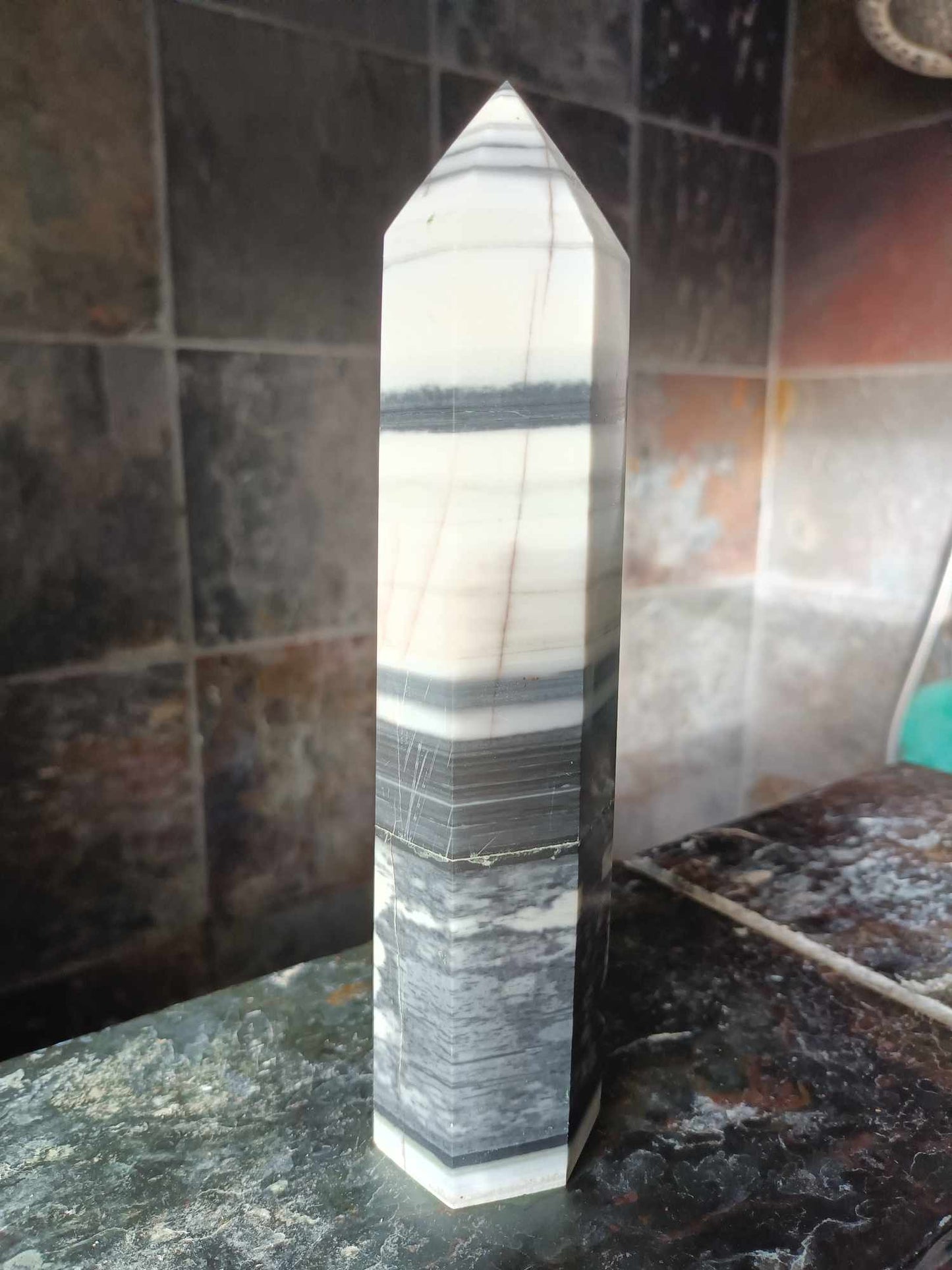 Yin and Yang Calcite Big Tower