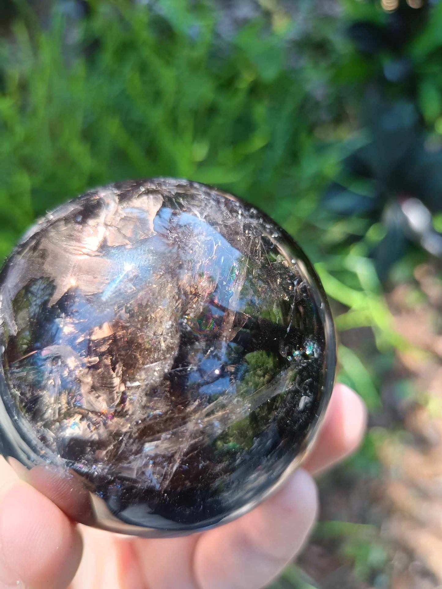 Smokey Quartz Crystal Sphere
