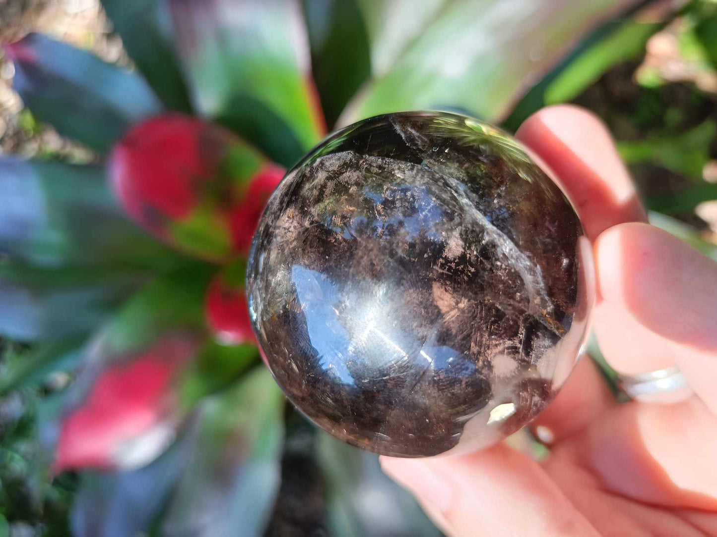 Smokey Quartz Crystal Sphere