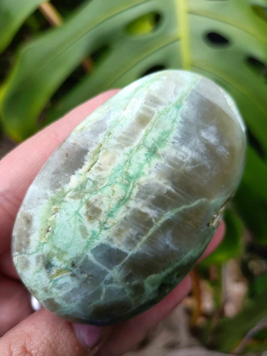 Green Moonstone Palmstone Garnierite