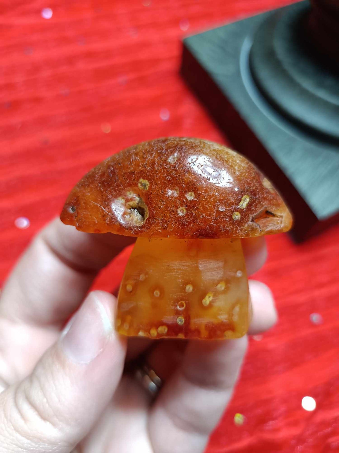 Crystal Mushroom Agate