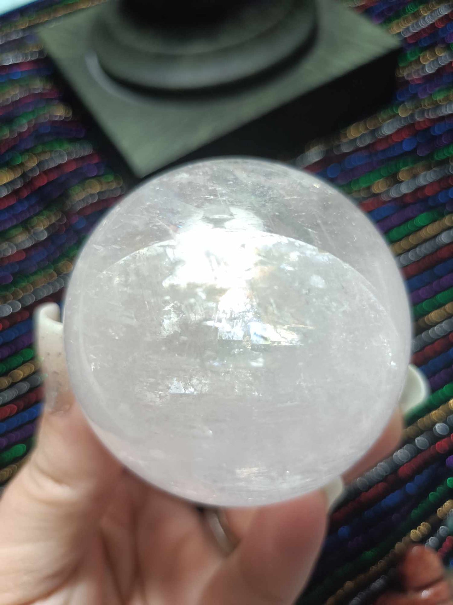 Merkabite Calcite Sphere 2.3in diameter