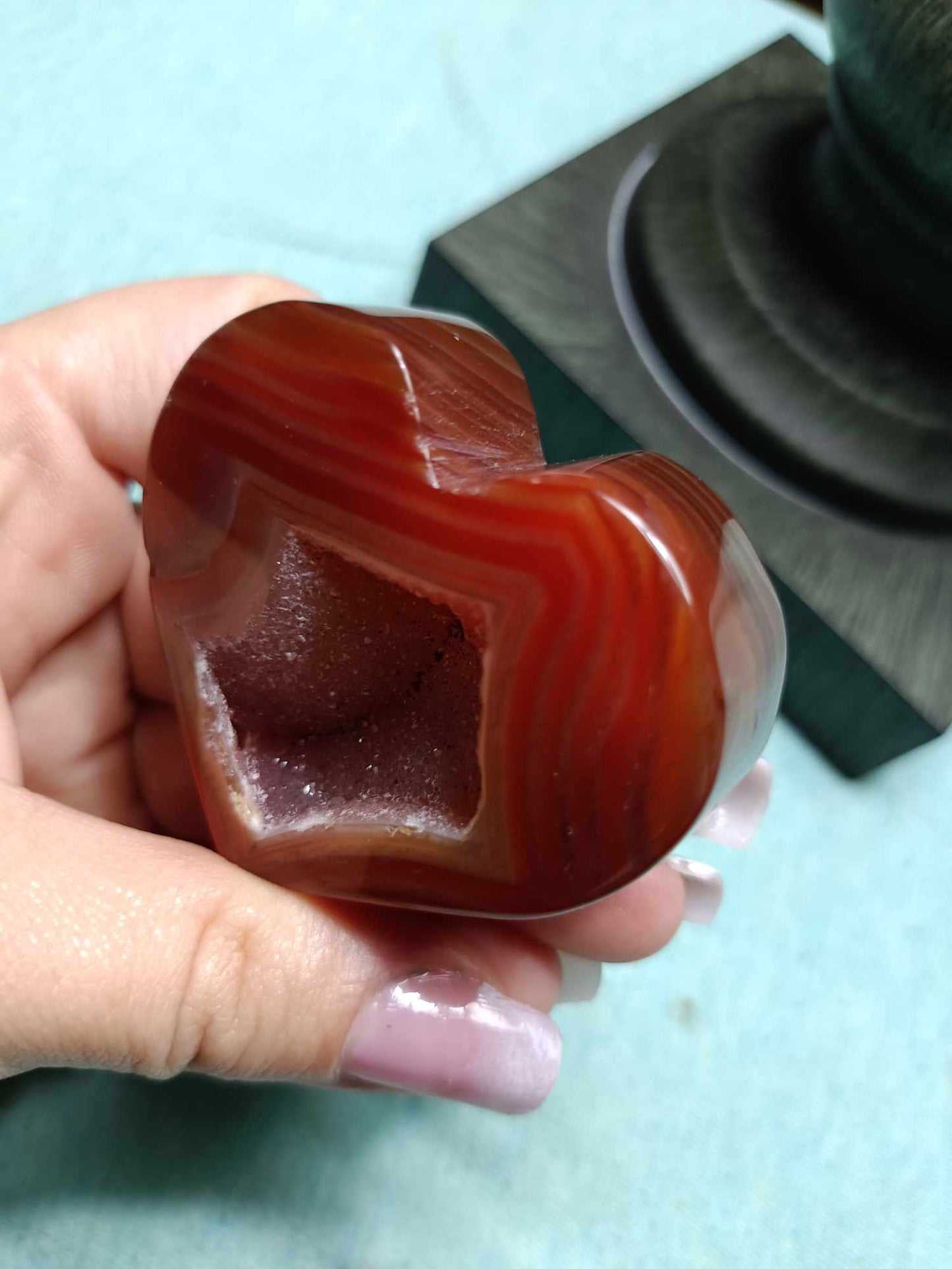 Carnelian Jasper heart