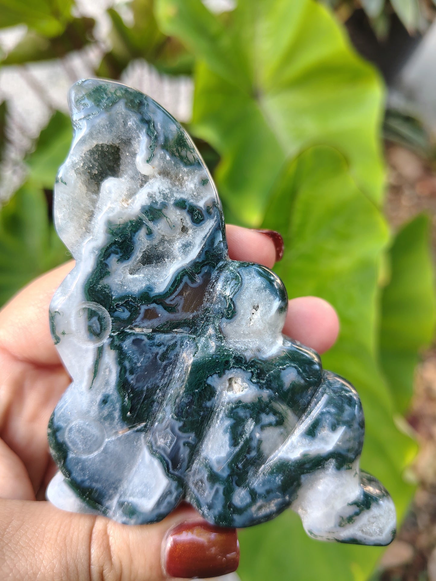 Fairy Crystal Goddess Moss Agate