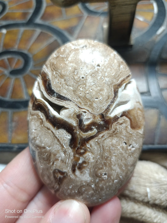 Chocolate Calcite Palmstone