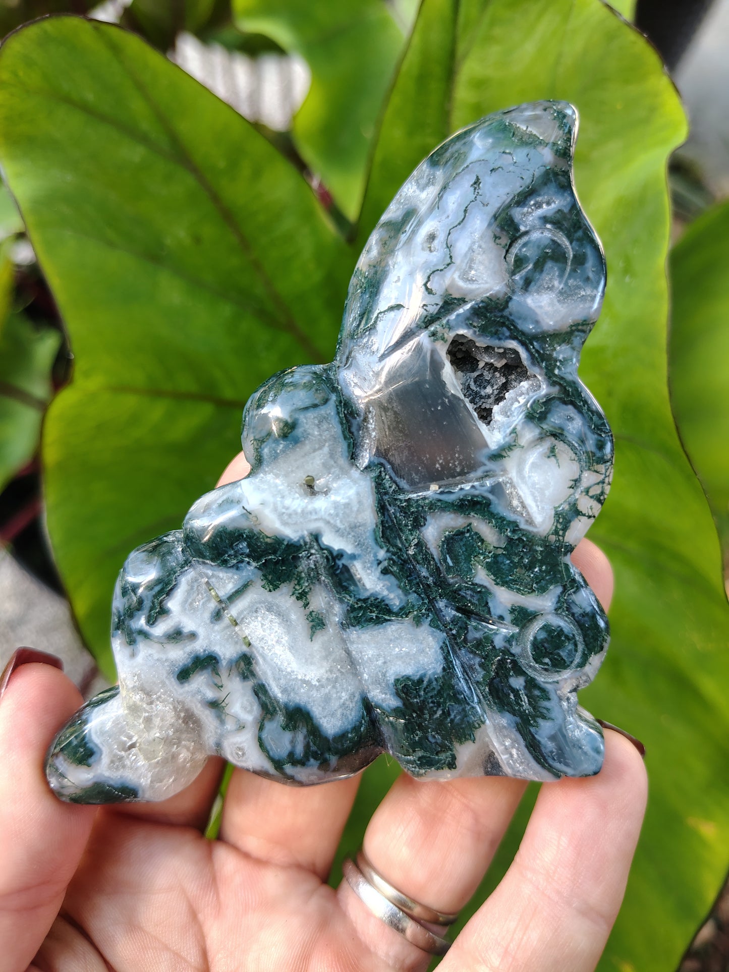 Fairy Crystal Goddess Moss Agate