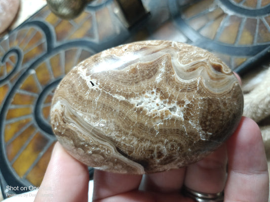 Chocolate Calcite Palmstone