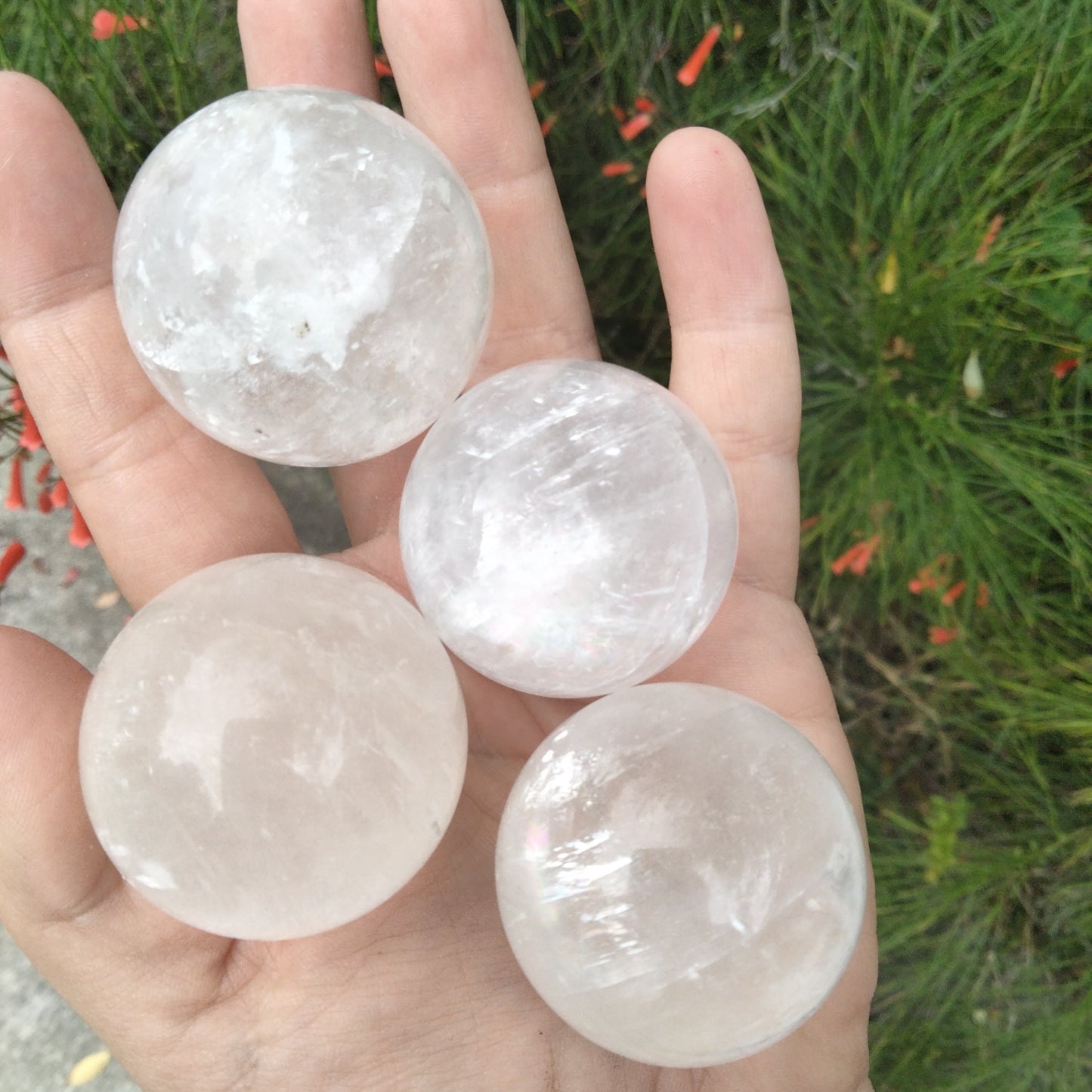 Merkabite Calcite mini Sphere 1.6 inch diameter