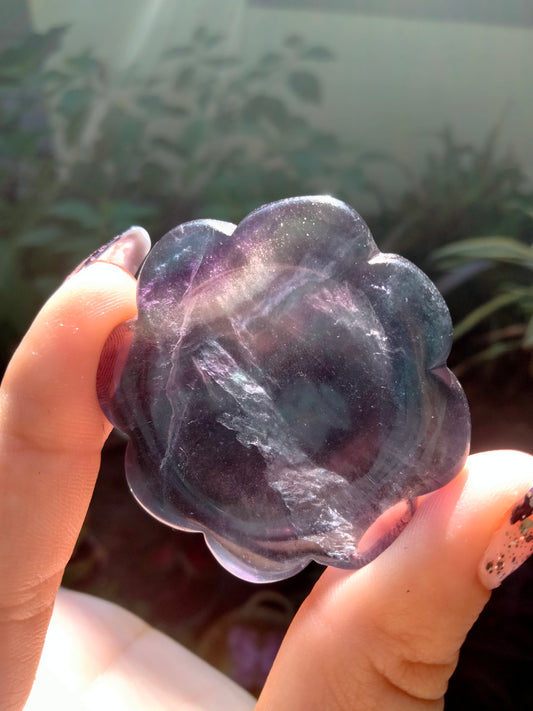 Fluorite Crystal Flower Bowl