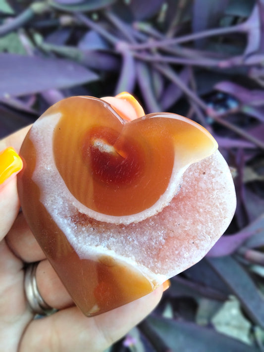 Carnelian Jasper heart