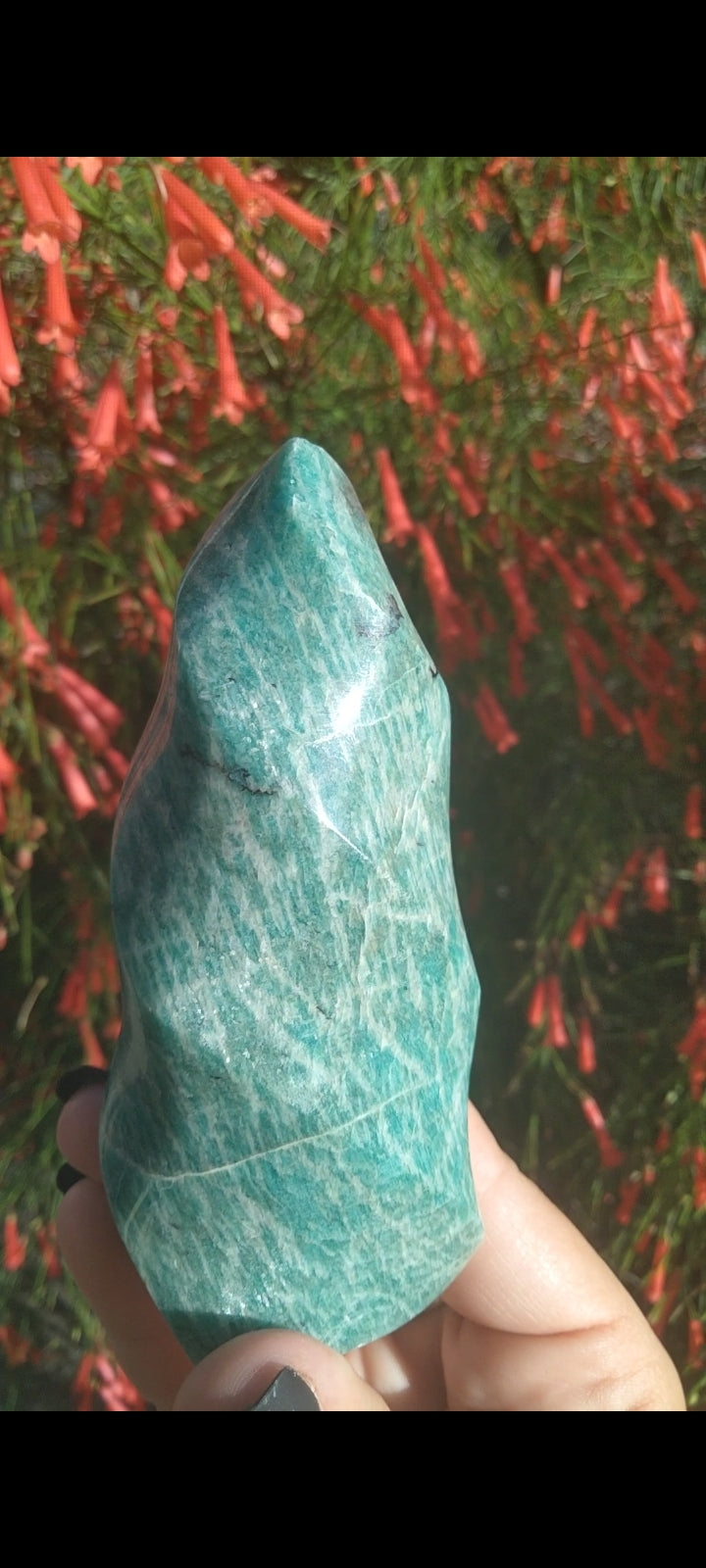 Amazonite flame with Shimmer