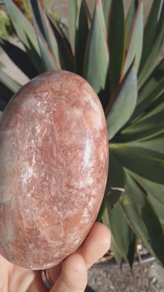 Crystal Peach Moonstone Freeform