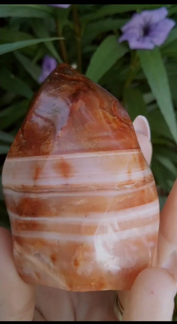 Laddered Banded Carnelian Jasper Flame