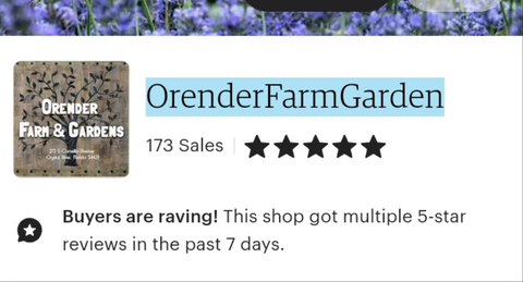 OFG 5 star review on Etsy