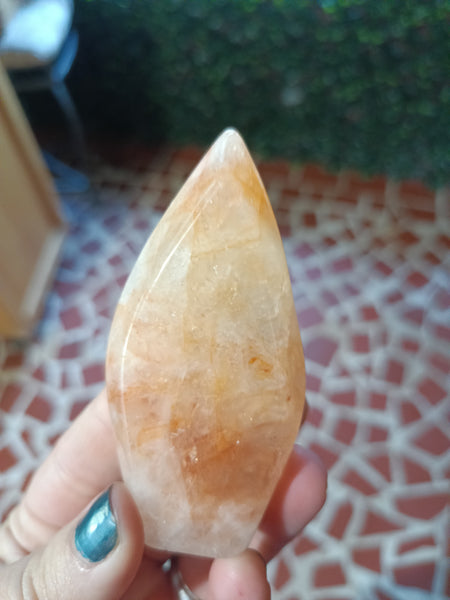 Fire Quartz Teardrop Freeform B