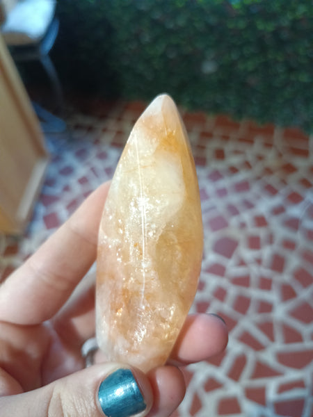 Fire Quartz Teardrop Freeform B