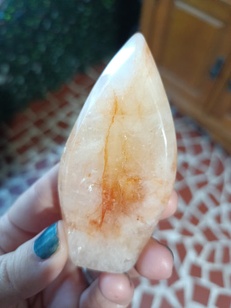 Fire Quartz Teardrop Freeform B