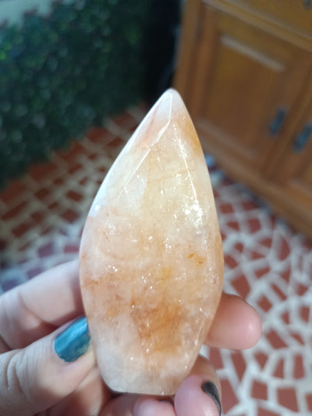 Fire Quartz Teardrop Freeform B