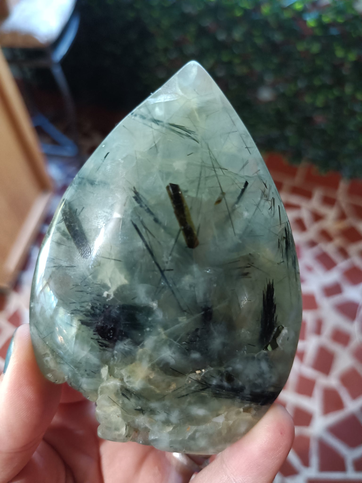 Prehnite Teardrop Freeform