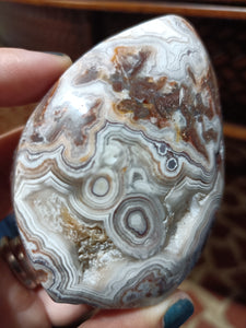 Crazy Laced Agate Teardrop Freeform