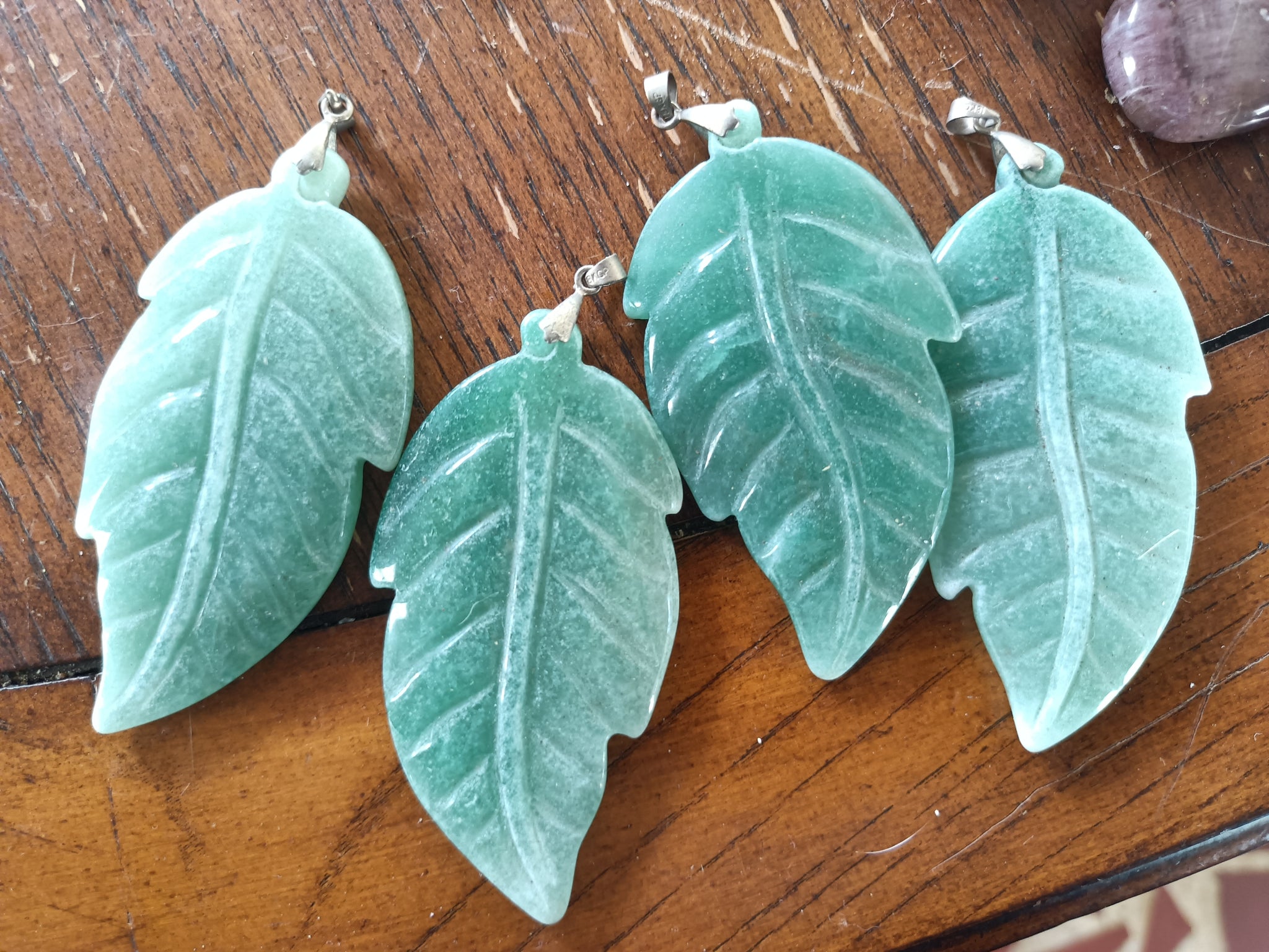 Green Adventurine Crystal Leaf