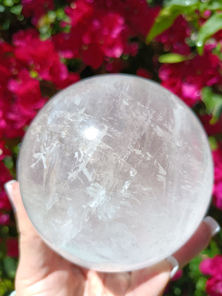 Merkabite Calcite Sphere 12.5 in circumference