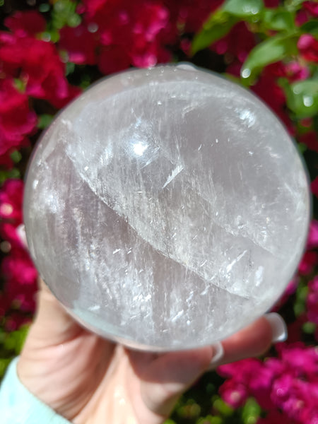 Merkabite Calcite Sphere 12.5 in circumference