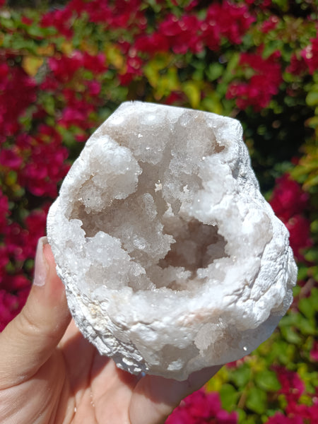 Quartz Crystal Geode Sphere