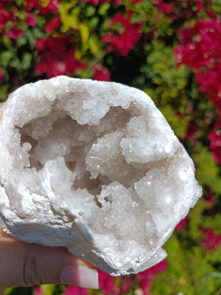 Quartz Crystal Geode Sphere