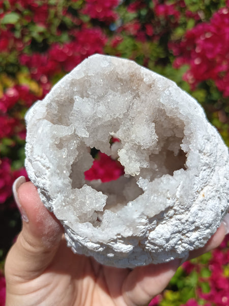 Quartz Crystal Geode Sphere