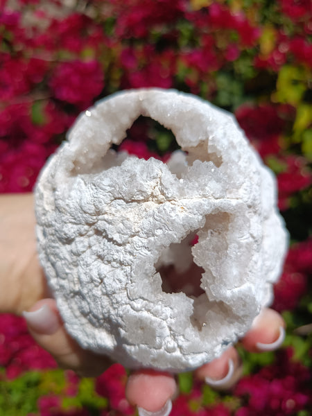 Quartz Crystal Geode Sphere