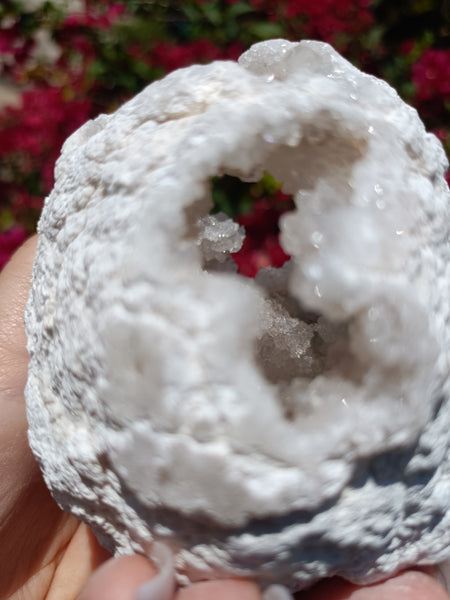 Quartz Crystal Geode Sphere