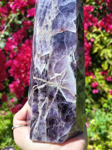 Amethyst Tower Chevron druzy Large!