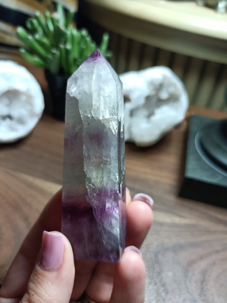 Watermelon Fluorite Tower