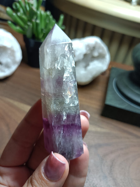 Watermelon Fluorite Tower