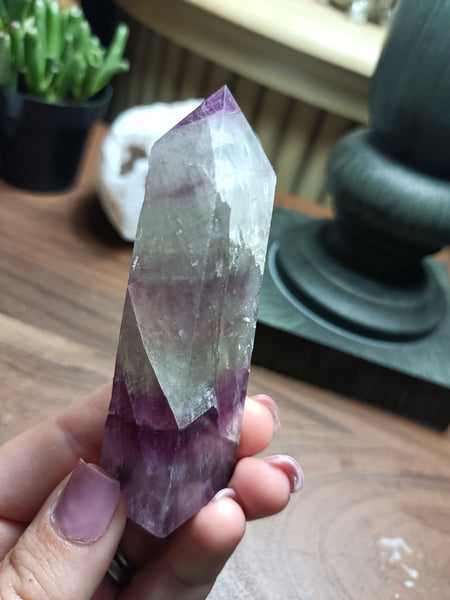 Watermelon Fluorite Tower