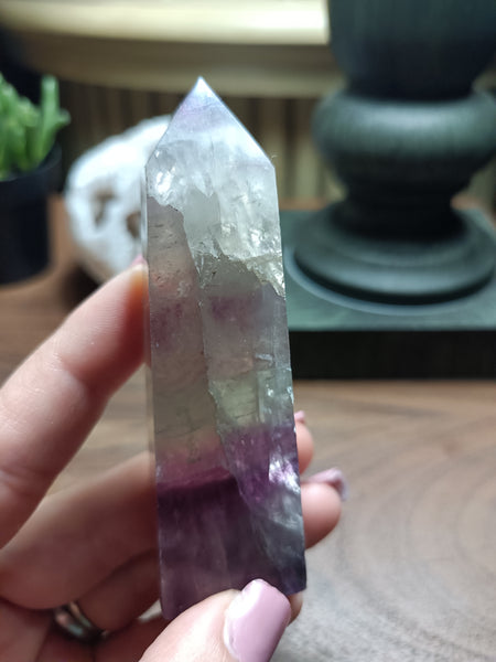 Watermelon Fluorite Tower