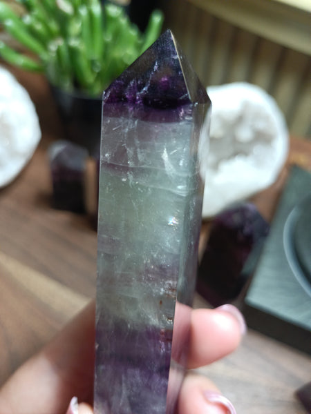 Watermelon Fluorite Tower