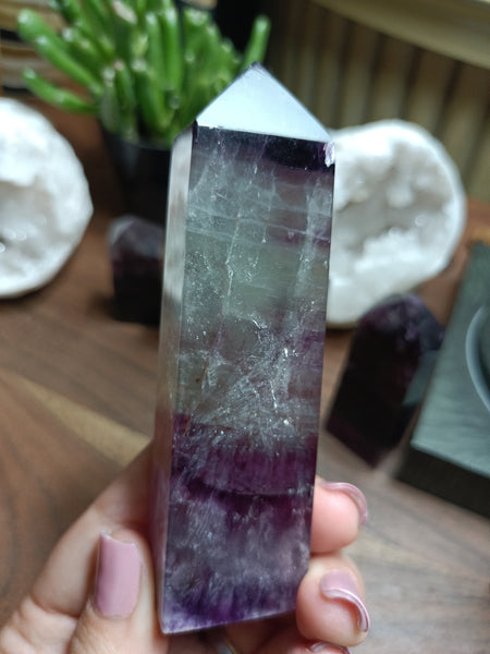 Watermelon Fluorite Tower