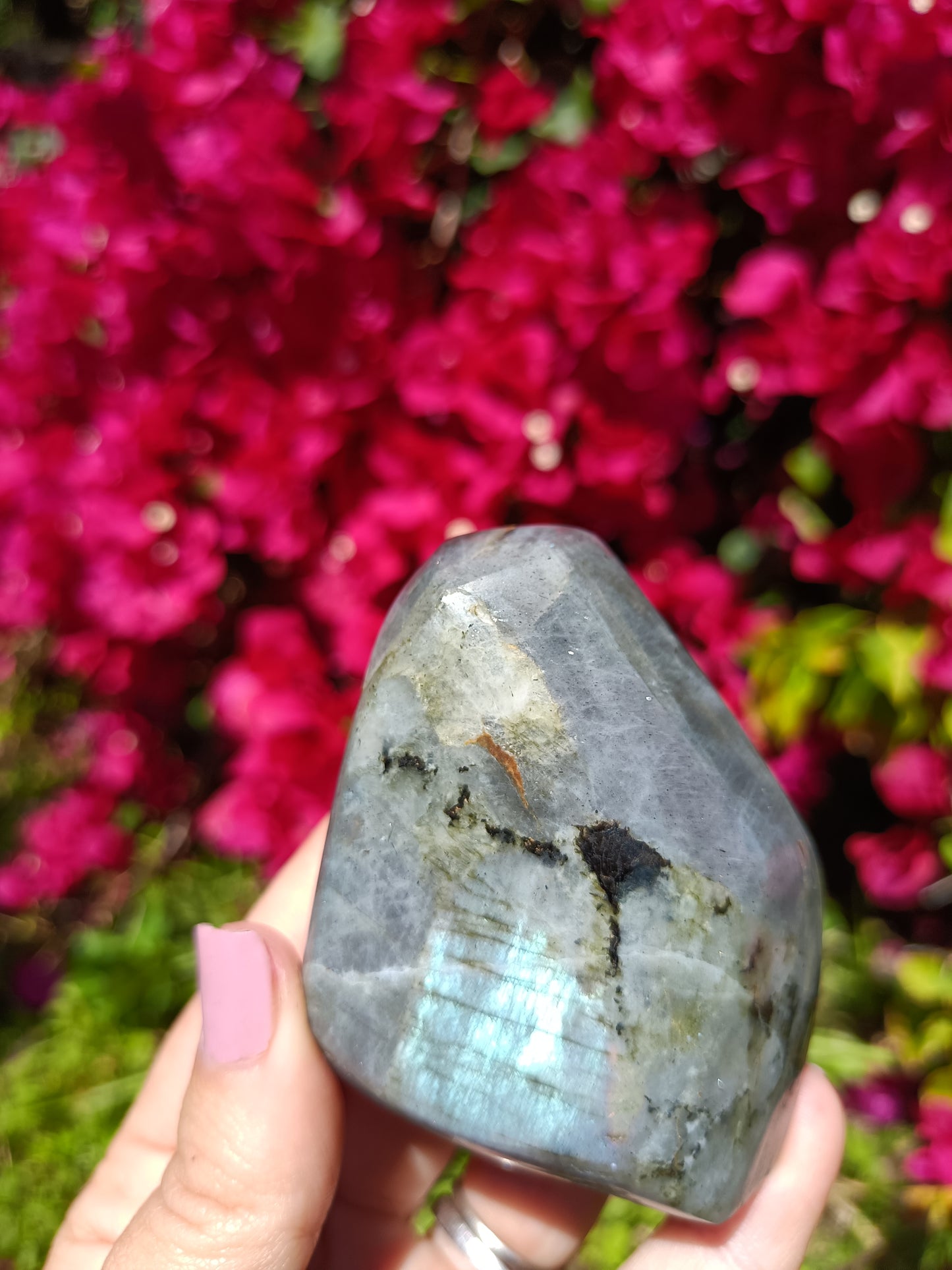 Labradorite blue & pink P2