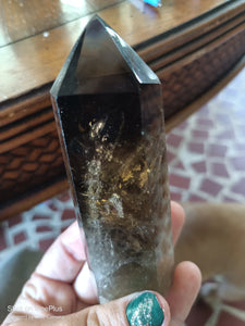 Smokey infused Citrine Quartz Tower