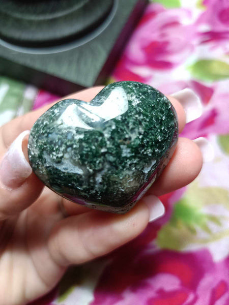 Ocean Jasper Crystal Heart