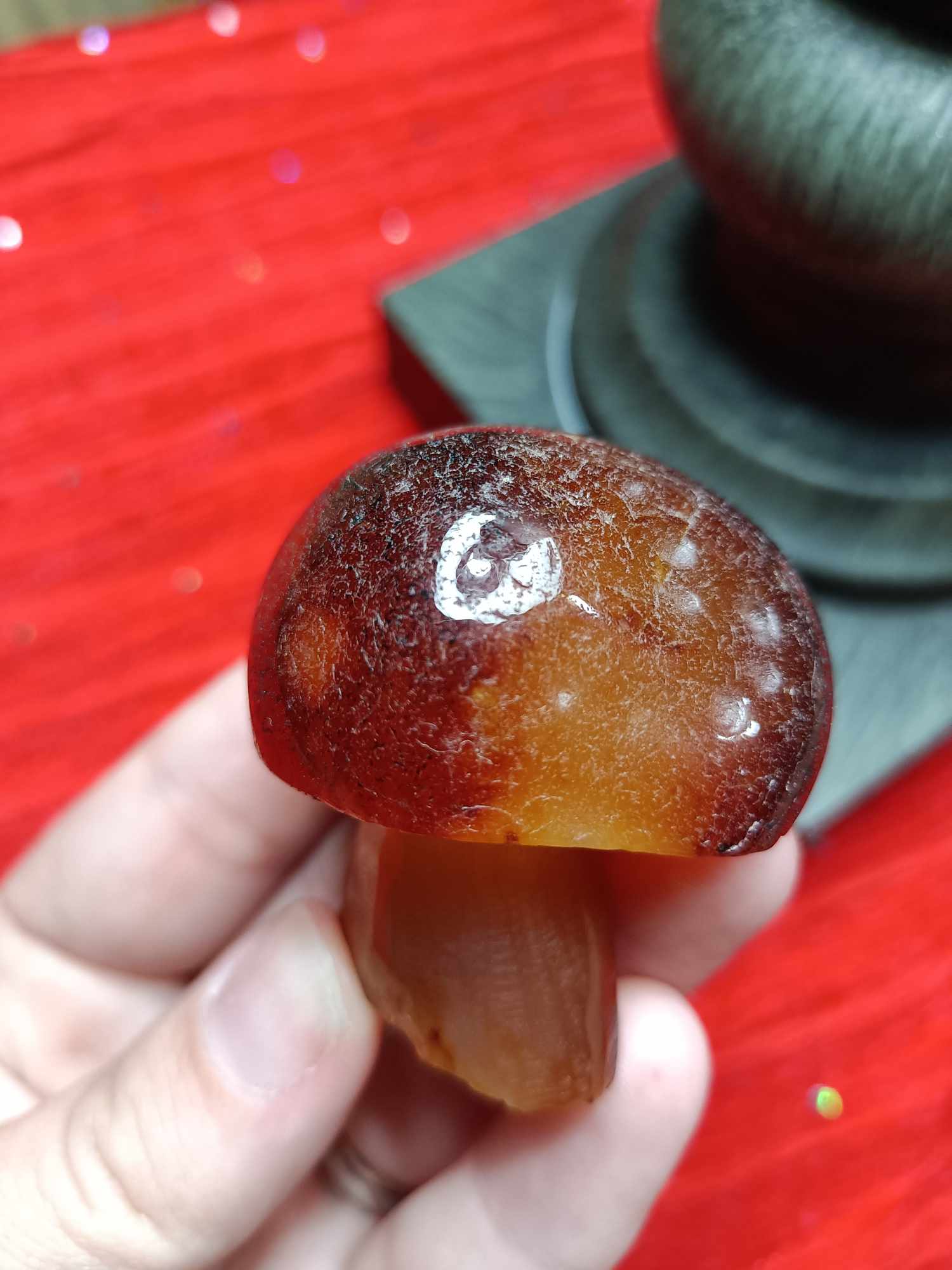 Agate Crystal Mushroom