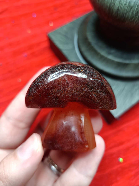 Agate Crystal Mushroom