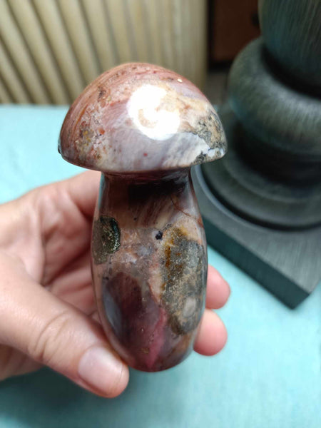 Polychrome Jasper Crystal Mushroom