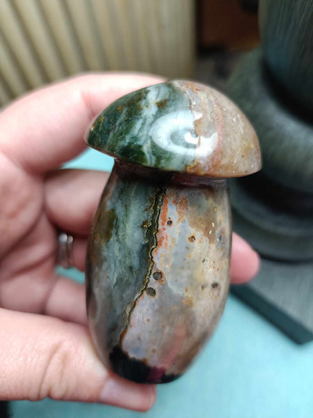 Polychrome Jasper Crystal Mushroom