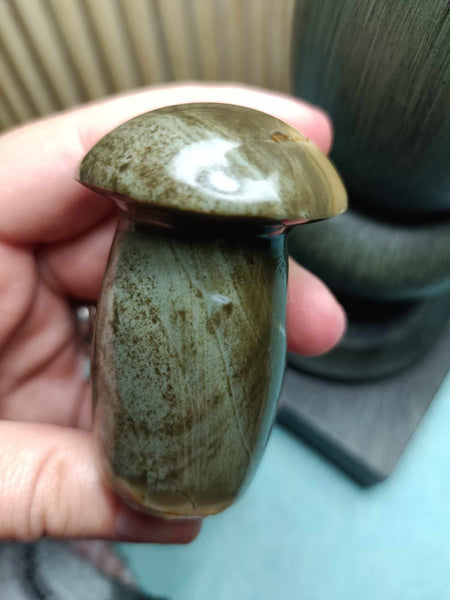 Polychrome Jasper Crystal Mushroom